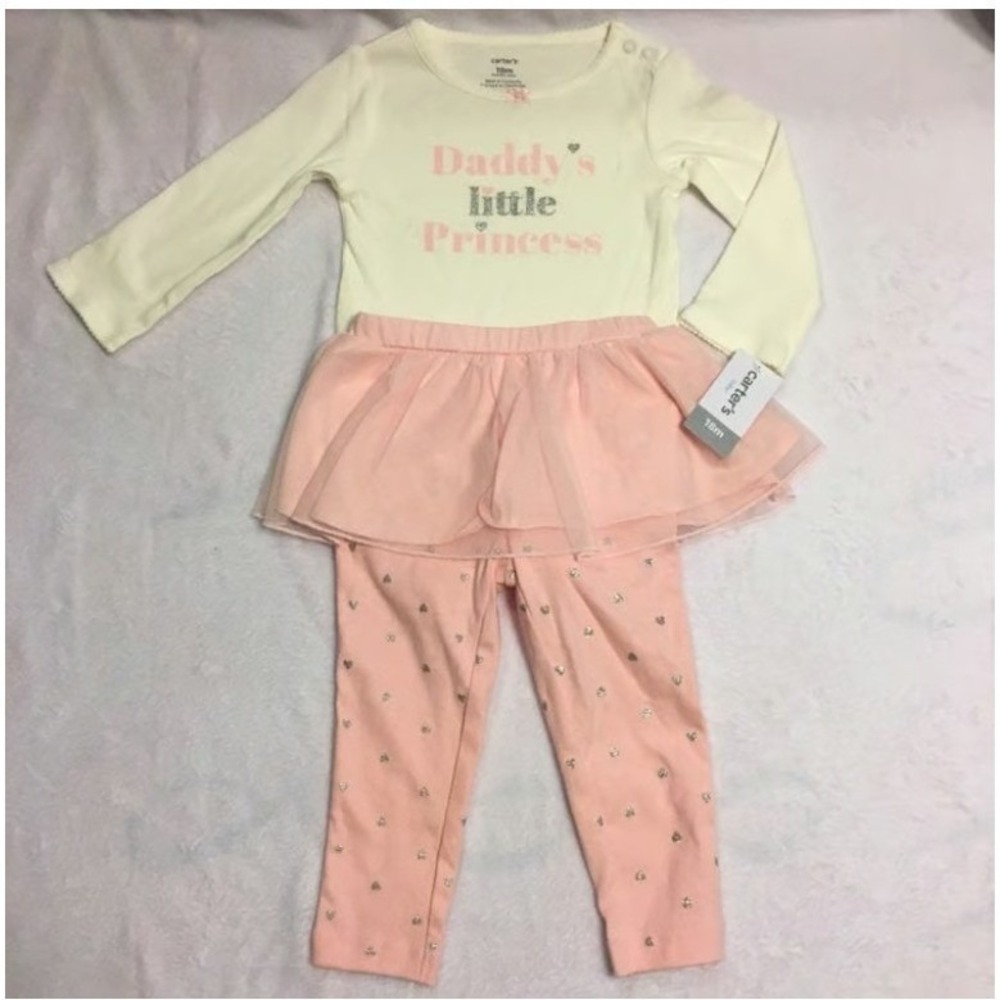 NWT daddy's little princess Carter's outfit 18M